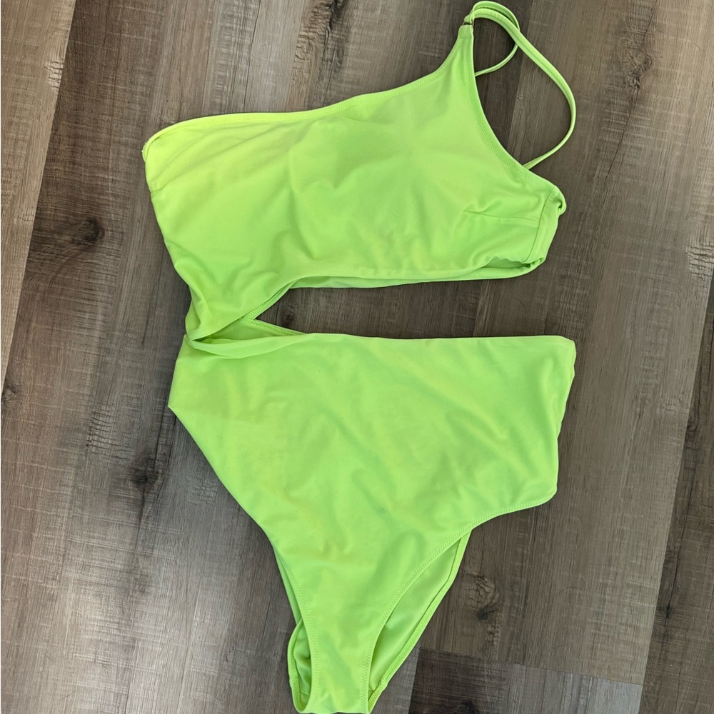 Aerie Lime Green One-Piece Swimsuit